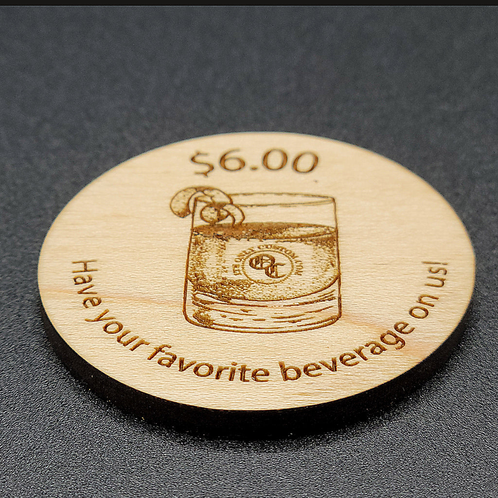 Wooden Drink Tokens – It's Only Custom